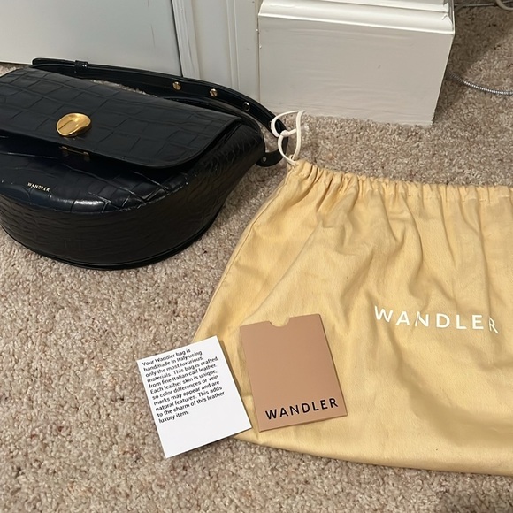 Wandler | NWOT Billy Crossbody Croc-Effect Leather Bag - Night - Picture 11 of 11